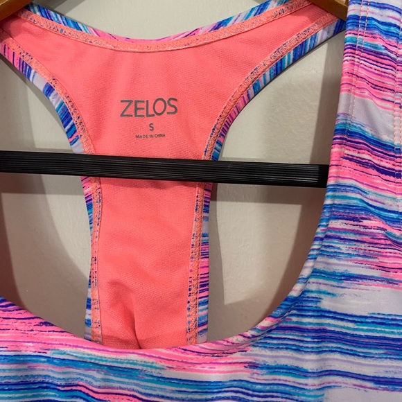 ZELOS Tropical Sunset Racerback Tankini Swim Top Size S - Picture 7 of 9